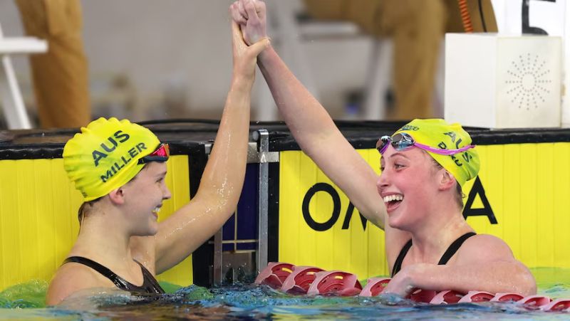 Australians dominate at Commonwealth Youth Games, as Inez Miller and Mikayla Bird lead the way in the pool